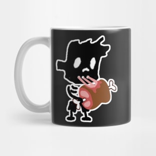 zombie boy eating Mug